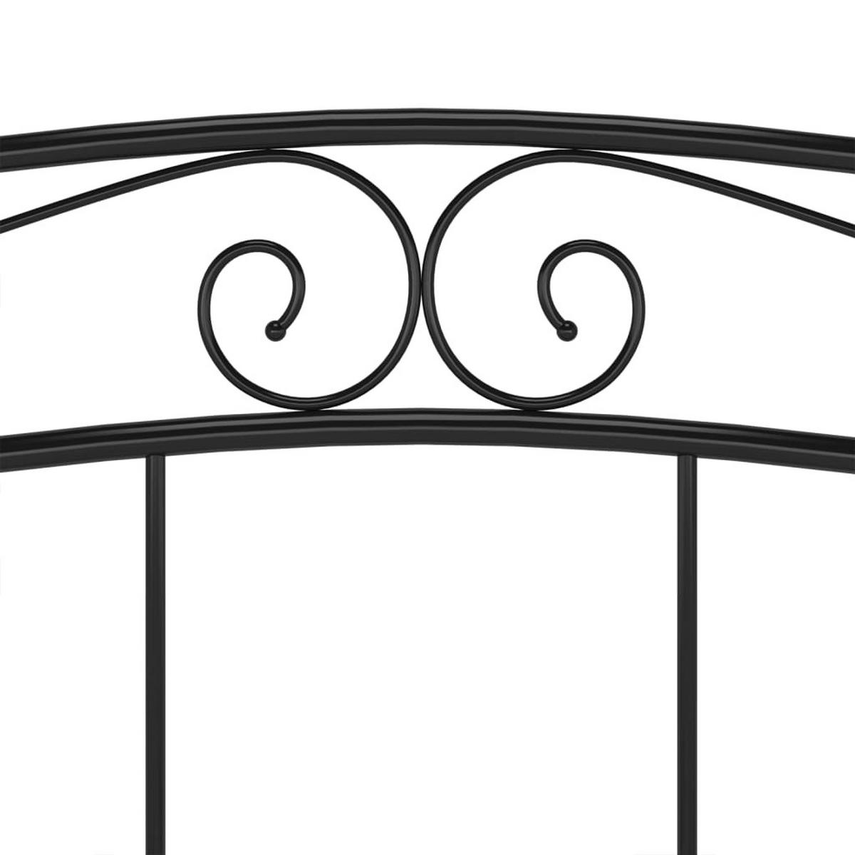 BETT Schwarz Metall 140/200 Cm - Schwarz, Metall (140/200cm) - vidaXL