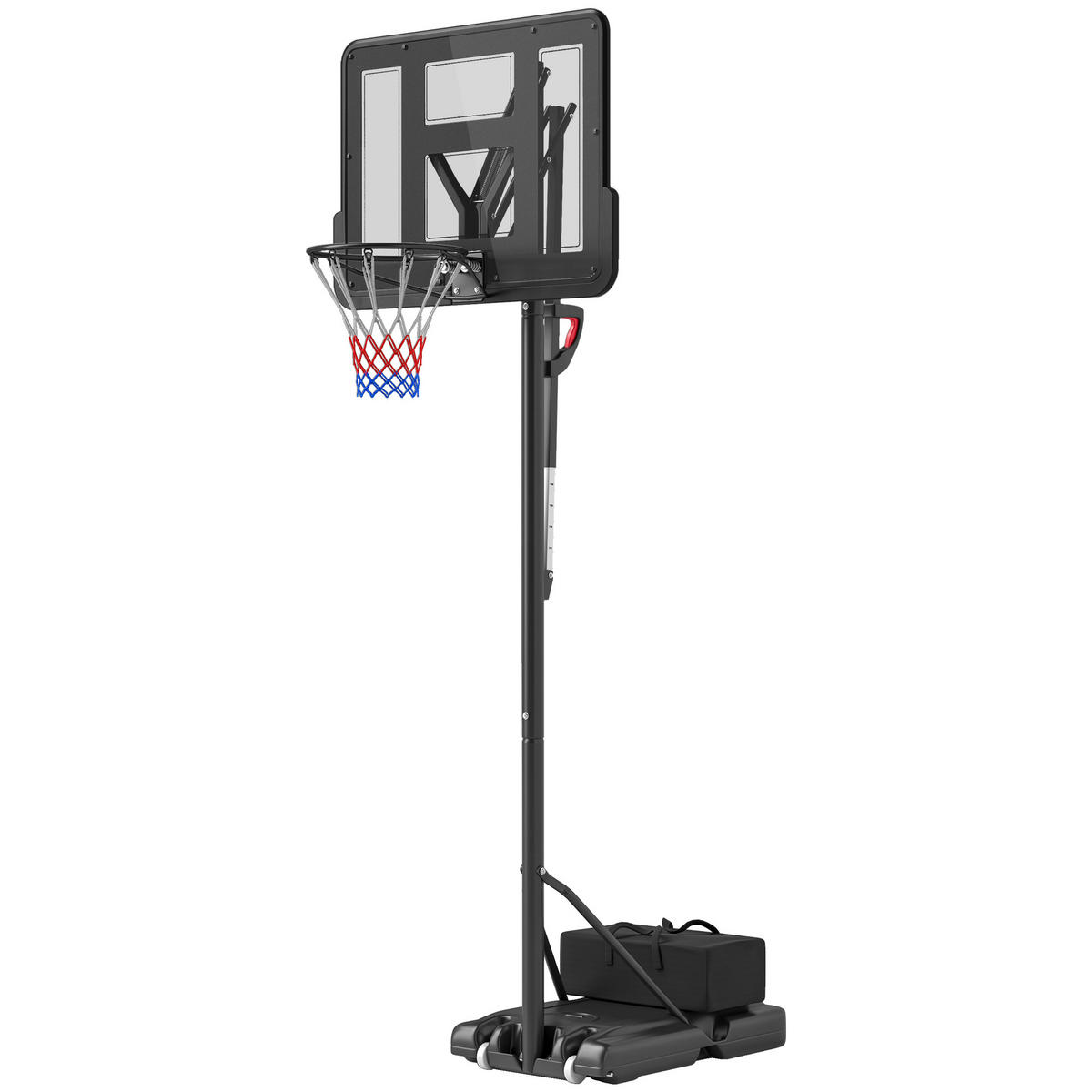BASKETBALLSTÄNDER DE-10357 höhenverstellbar 235-305 cm Schwarz - Schwarz, Metall (75/110cm) - ComfortXL