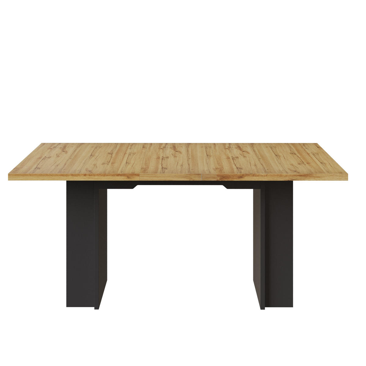 JÍDELNÍ STŮL rozkládací (120-160 cm) ve vzhledu dřeva antracit - přírodní, kompozitní dřevo (80/160/75cm) - Urban Meuble