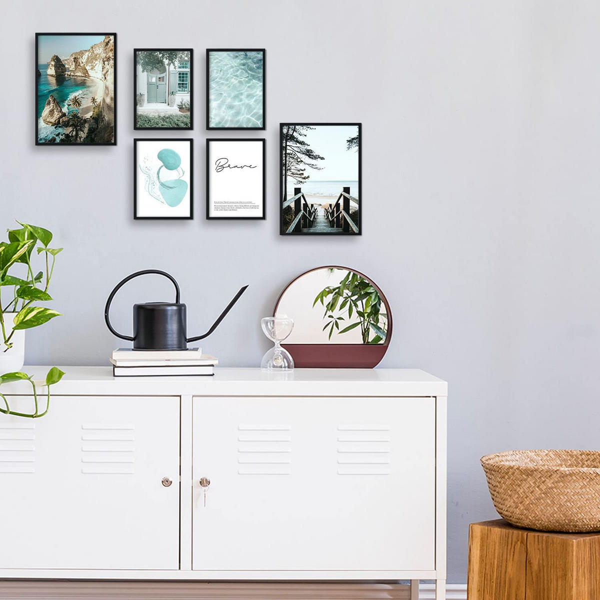 POSTER Set Mit 6 Türkises Wasser A3 & A4 Rahmenlos - Klar, Papier (29/3cm) - Nacnic