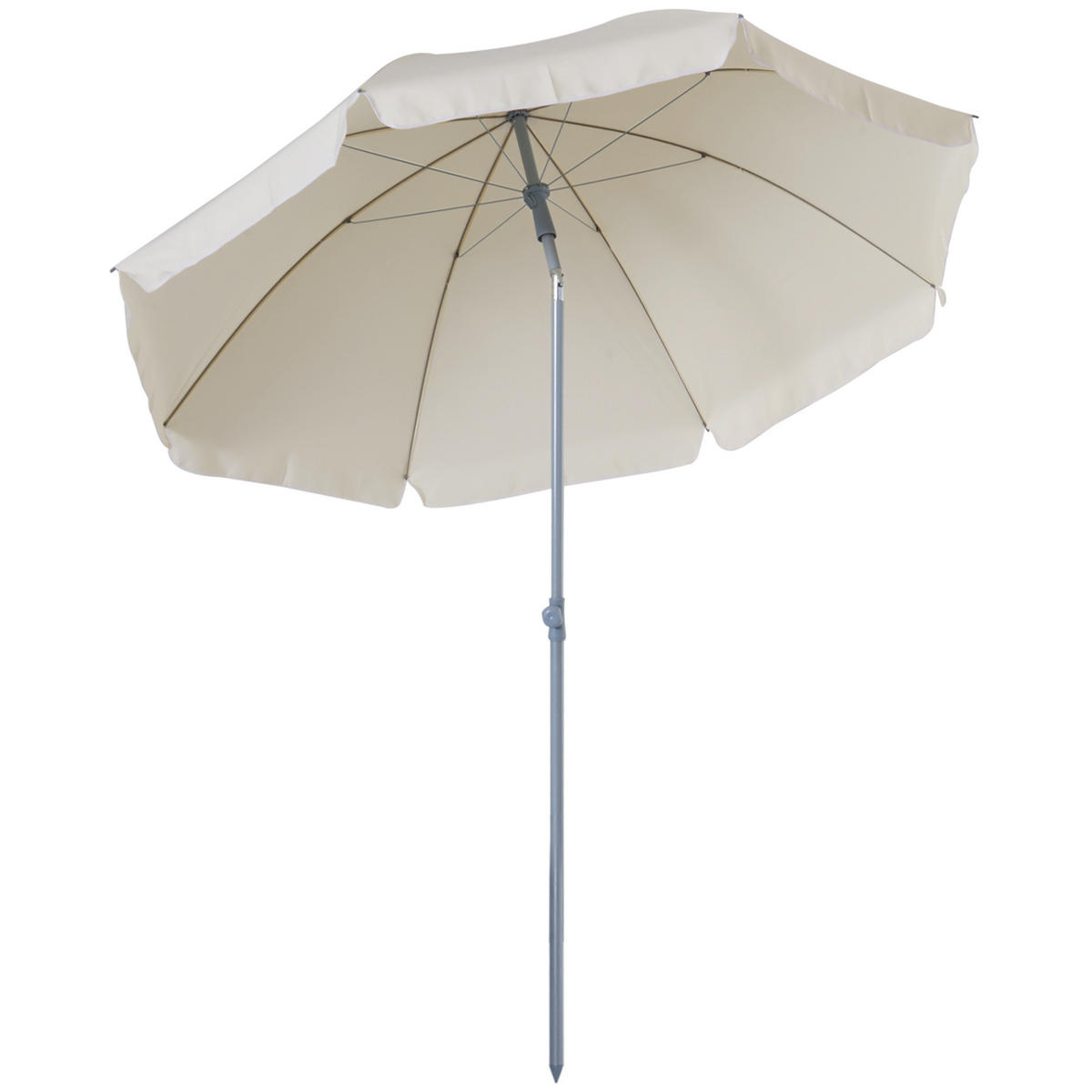SONNENSCHIRM DE-11370 neigbar, octogonal, mit Tragetasche Creme - Creme, Metall (202/202cm) - ComfortXL
