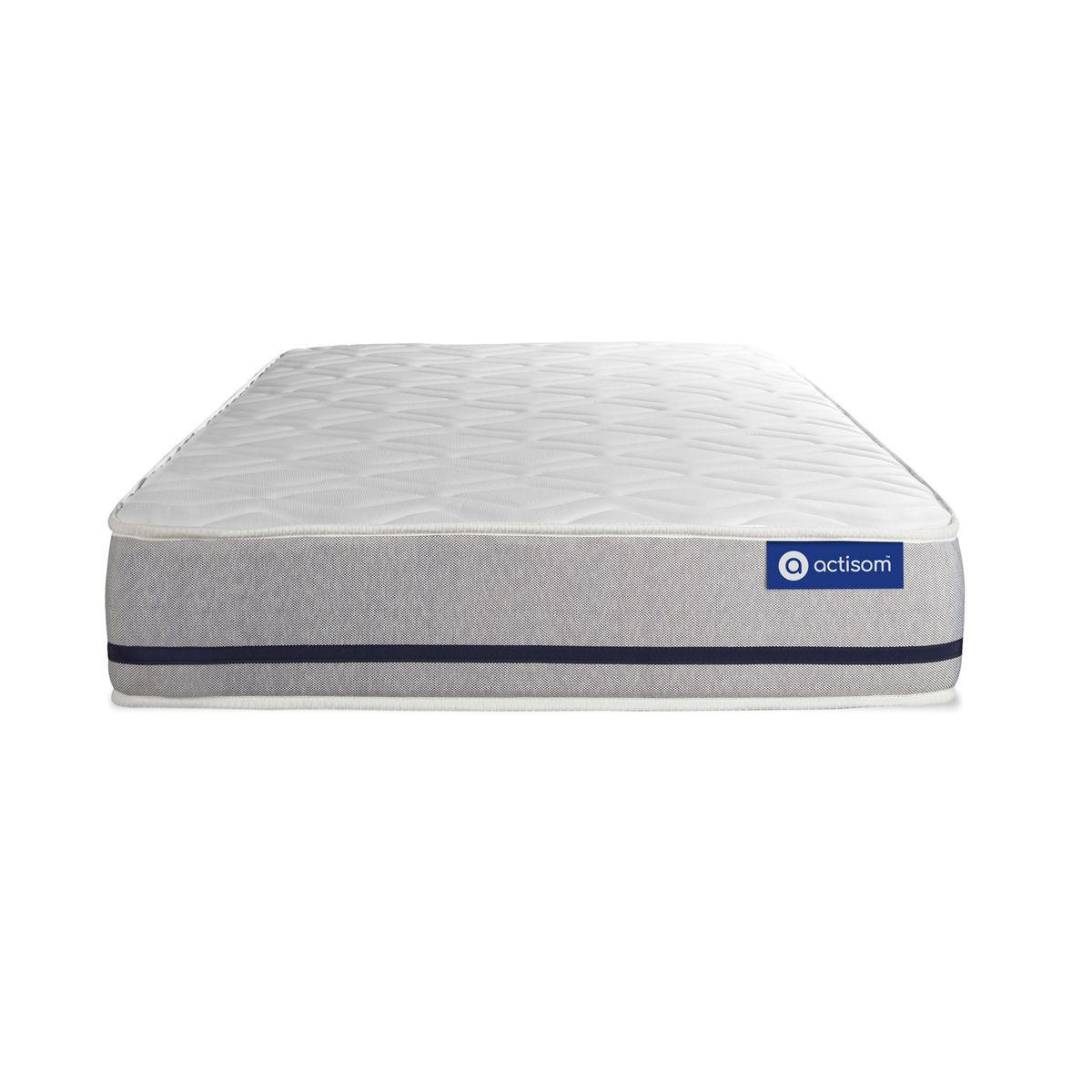 BETT Actimemo soft Memory-Schaum 80 x 190 cm h2 - Kit Bettgestell Weiß - Beige/Weiß, Karton/Holz (80/190cm) - ACTISOM