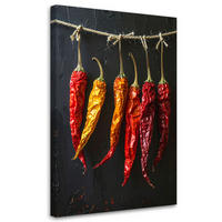 LEINWANDBILD Essen & Trinken 40x60cm - Rot, Textil (40/60cm) - Feeby