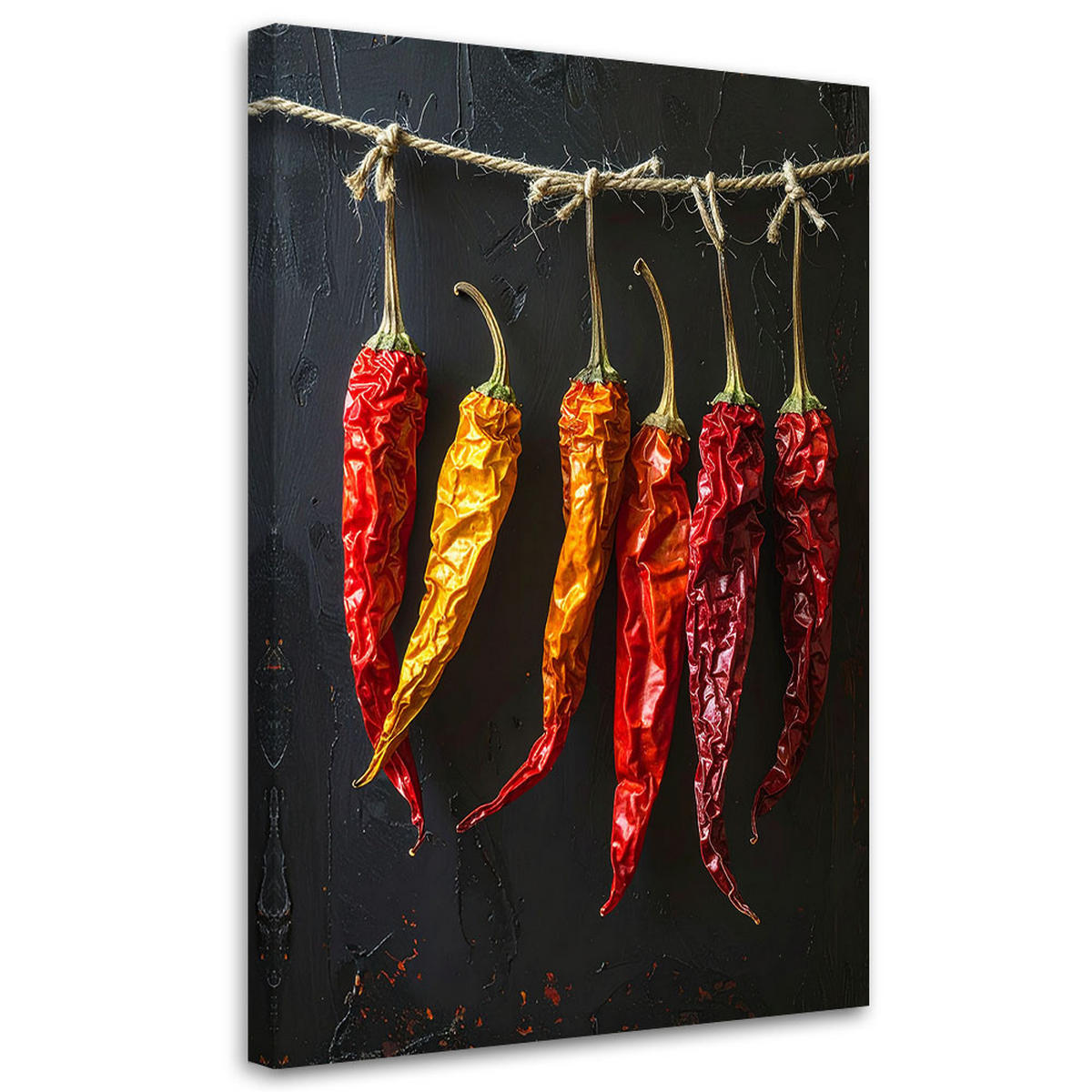 LEINWANDBILD Essen & Trinken 40x60cm - Rot, Textil (40/60cm) - Feeby