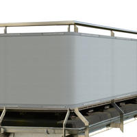 BALKONUMSPANNUNG SolVision PB2 90/500 cm Grau PE - Grau, Kunststoff (500/90cm) - Sol Royal