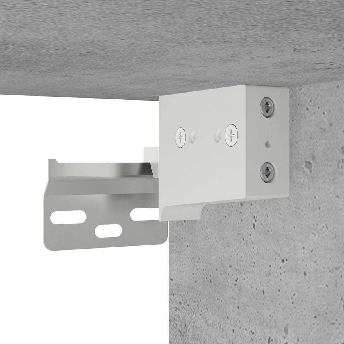 BAD-WANDSCHRANK Betongrau 100/25/40 Cm Holzwerkstoff - Grau, Holzwerkstoff (25/40/100cm) - vidaXL