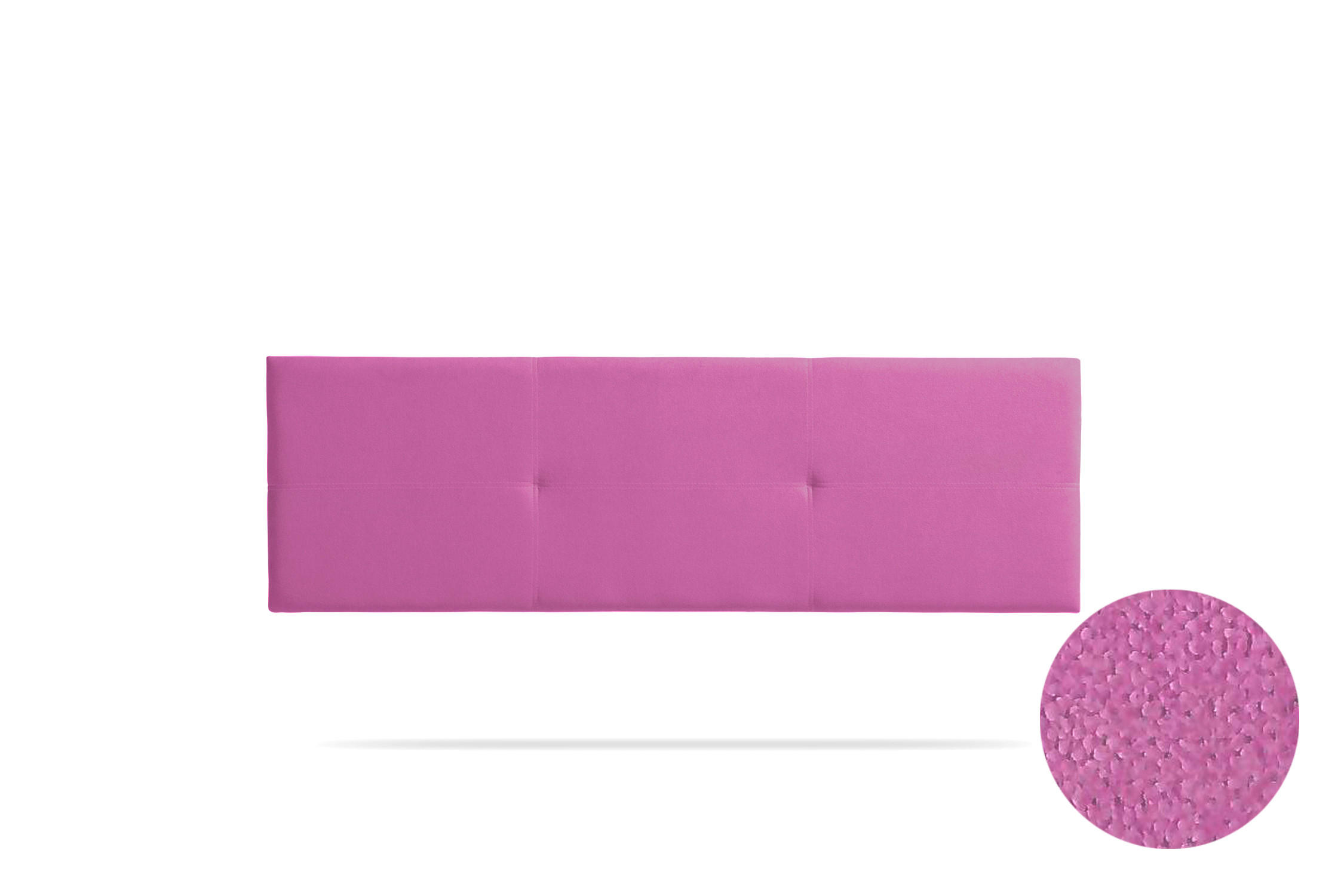 KOPFTEIL gepolstert ALMA Aqualine 130x50x5 cm - Fuchsie - Moonia - Rosa, Holz (130/5/50cm)