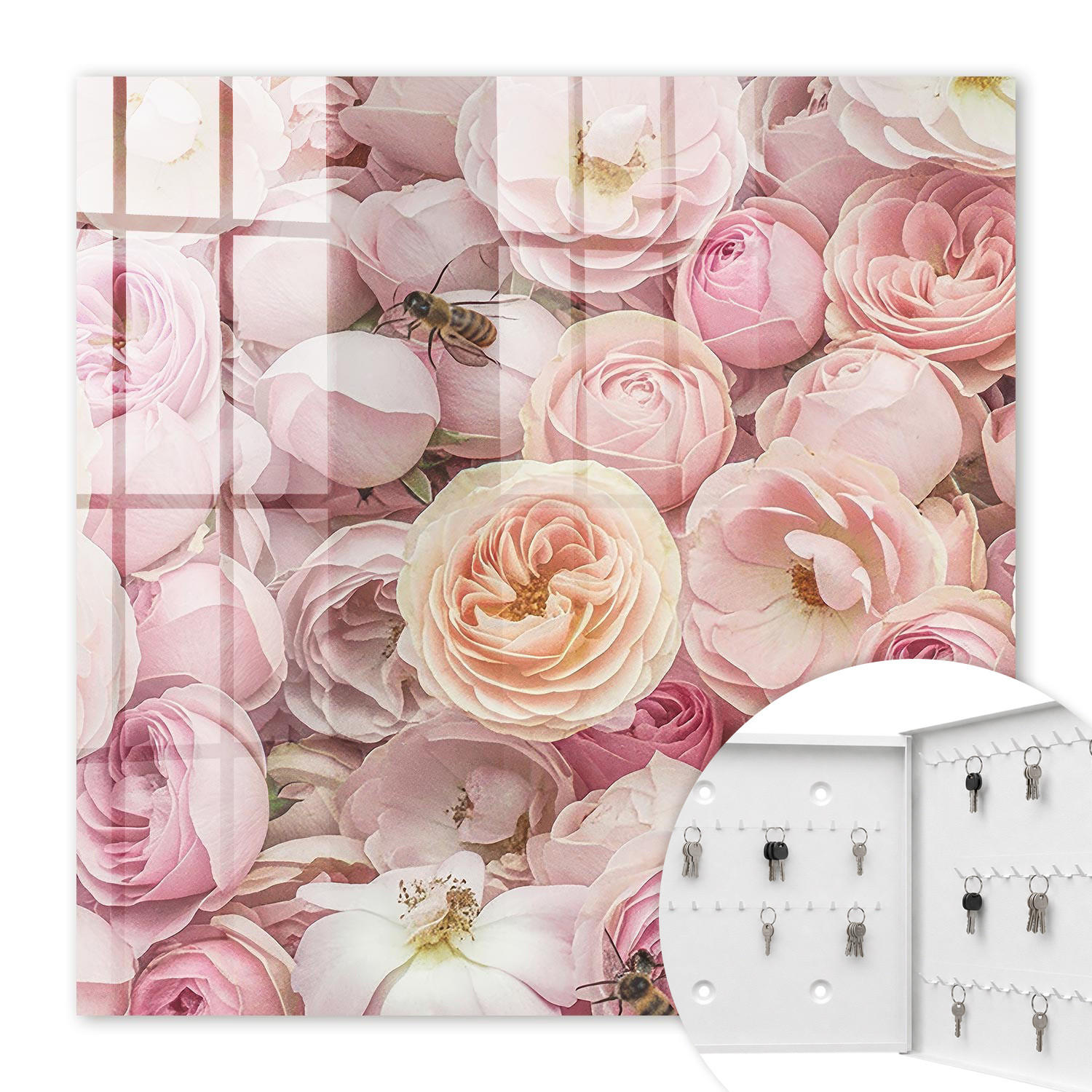 Tulup Schlüsselbox Pink 30x30x5 cm