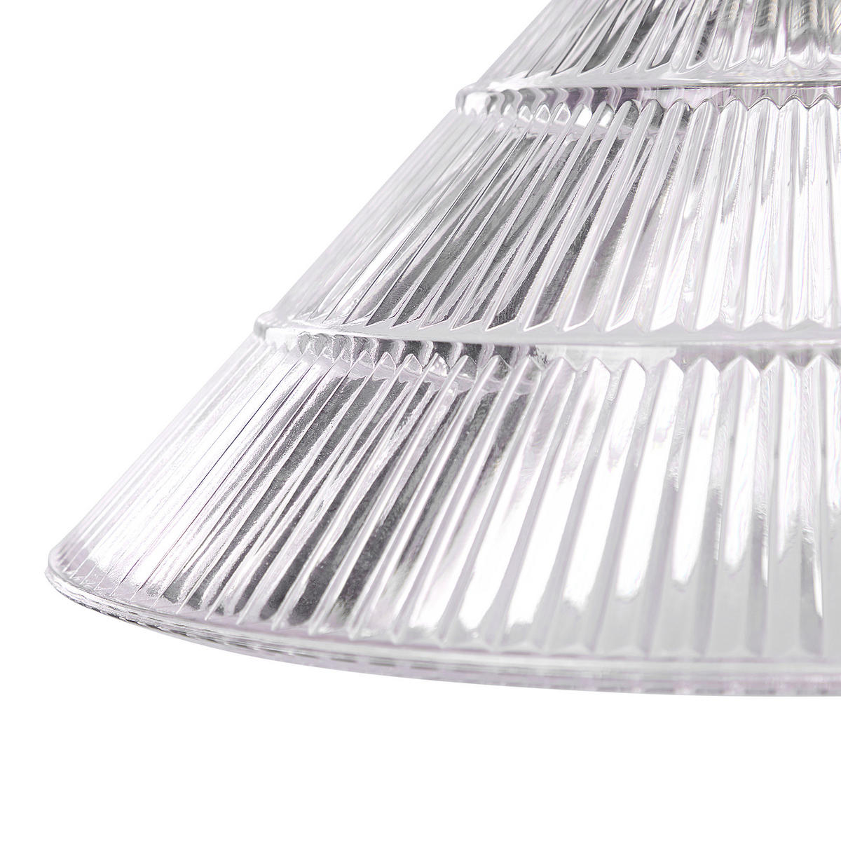 HÄNGELEUCHTE Curone 25/25/129 cm - Transparent, Glas (25/25/129cm) - Beliani