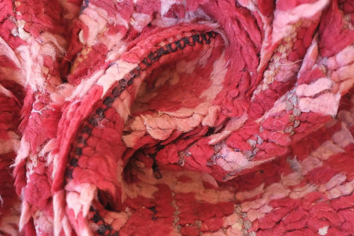 BERBERTEPPICH aus reiner Wolle 82x 287 cm - Pink, Naturmaterialien (82/287cm) - AFK Living