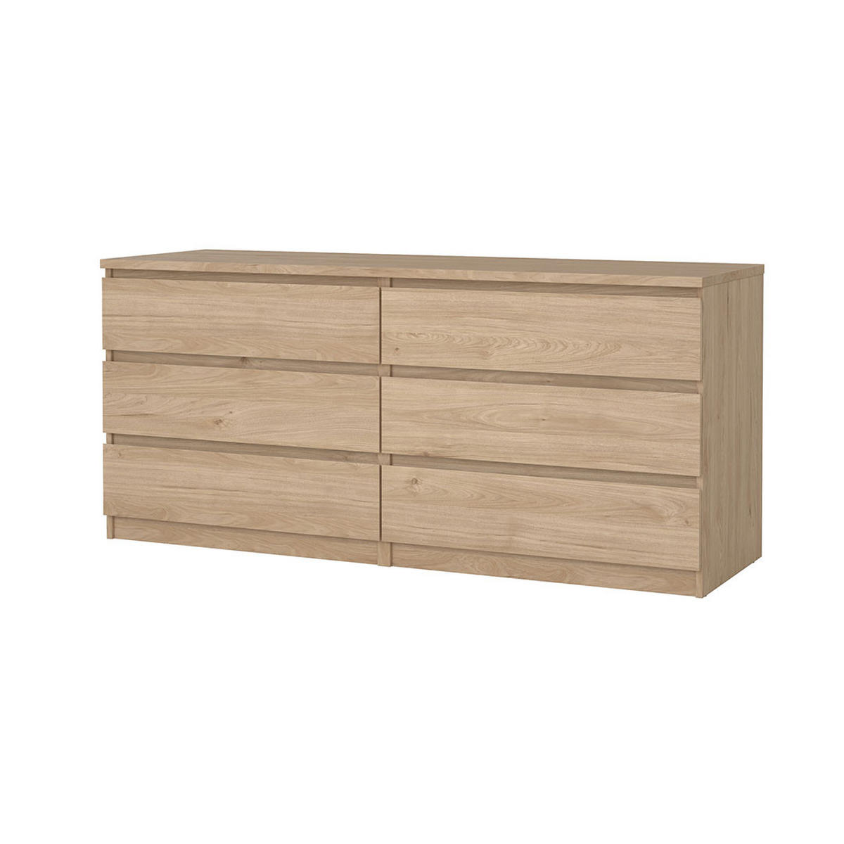 KOMMODE, Naia, Eiche, Holzwerkstoff, 154 x 50 x 68 cm - Eichefarben, Holzwerkstoff (154/68/50cm) - ebuy24