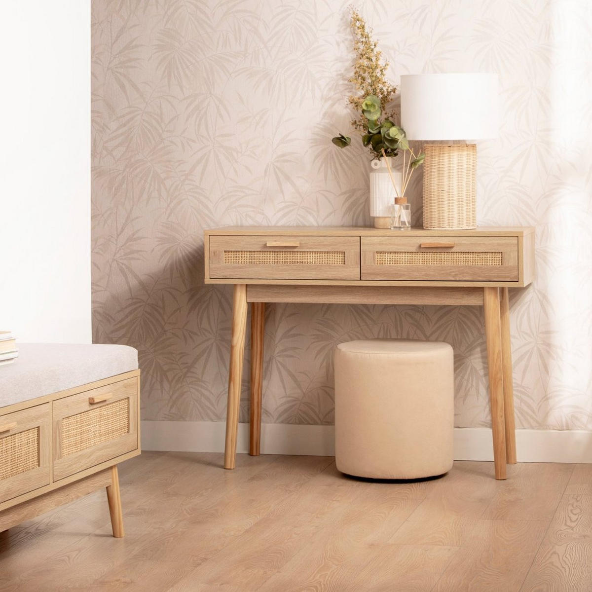 KONSOLENTISCH FÜR DIE EINGANGSHALLE Tahiti Natürlich 100 cm x 75 cm - Naturfarben, Holzwerkstoff (30/100/75cm)