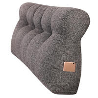 RÜCKENKISSEN Leinen Groß 120cm - Dunkelgrau, Textil (15/120cm) - Vercart