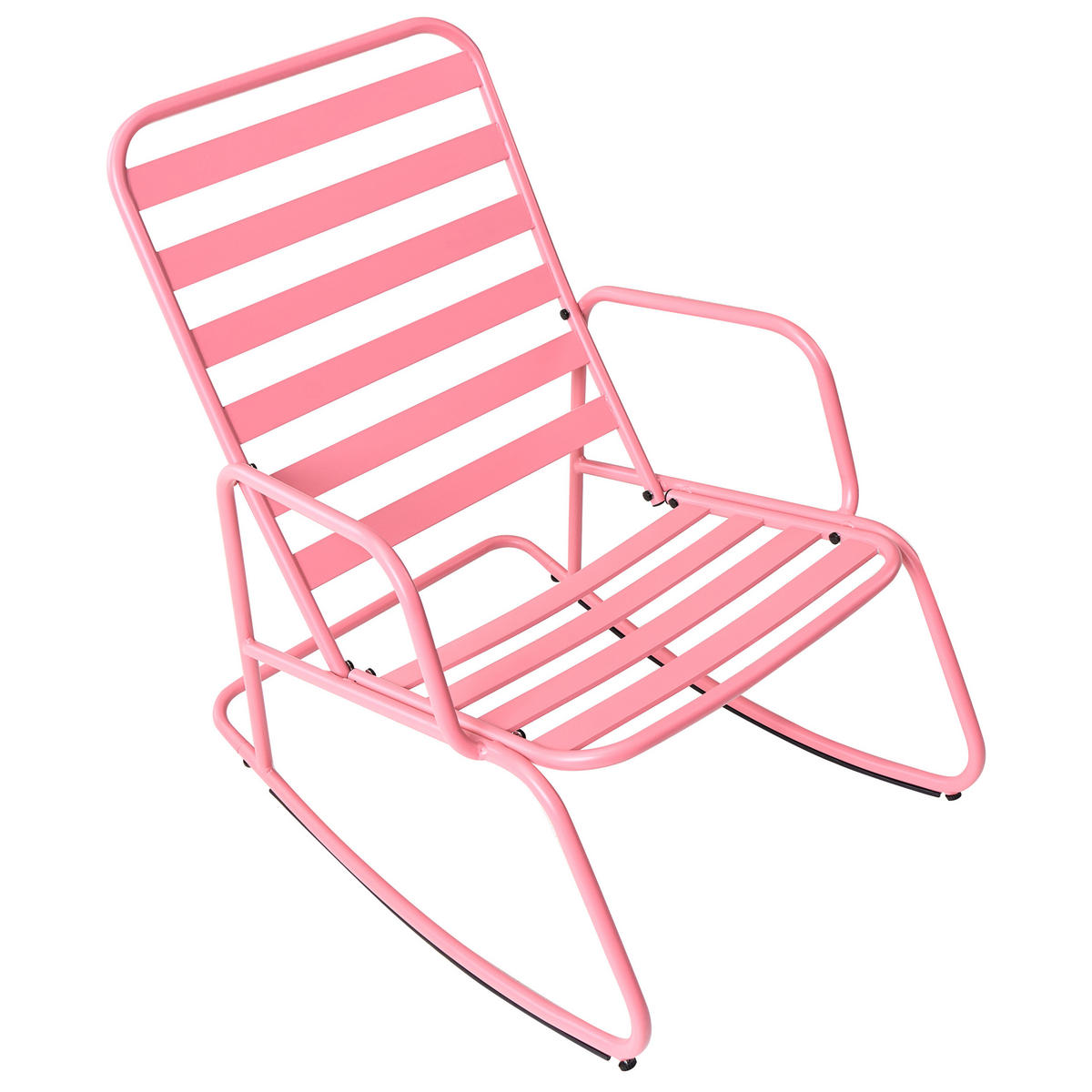 GARTEN-SCHAUKELSTUHL Rosa Turi - Pink, Metall (66/92/96cm) - Beliani