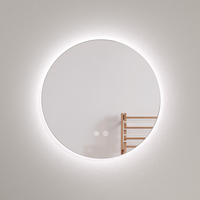 BADSPIEGEL Runder mit Antibeschlag Rahmenlos ф60 cm - Weiß, Glas (60/3.5/60cm) - EMKE