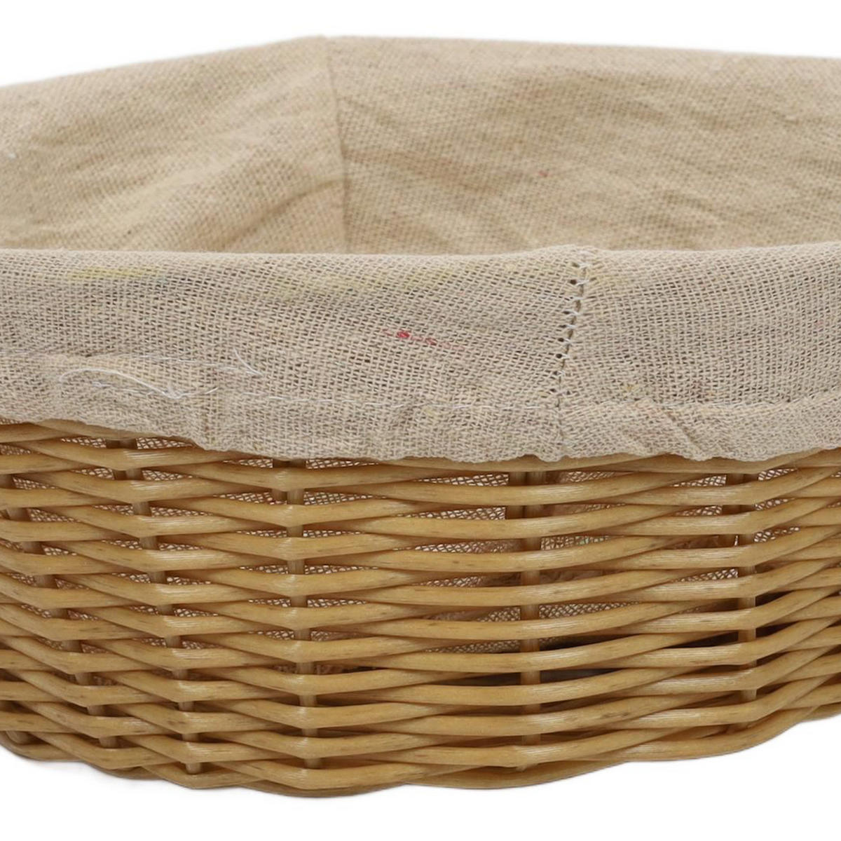 BROTKORB mit Stoffeinsatz 25/25/9 cm - Braun, Kunststoff (25/9/25cm) - Kesper