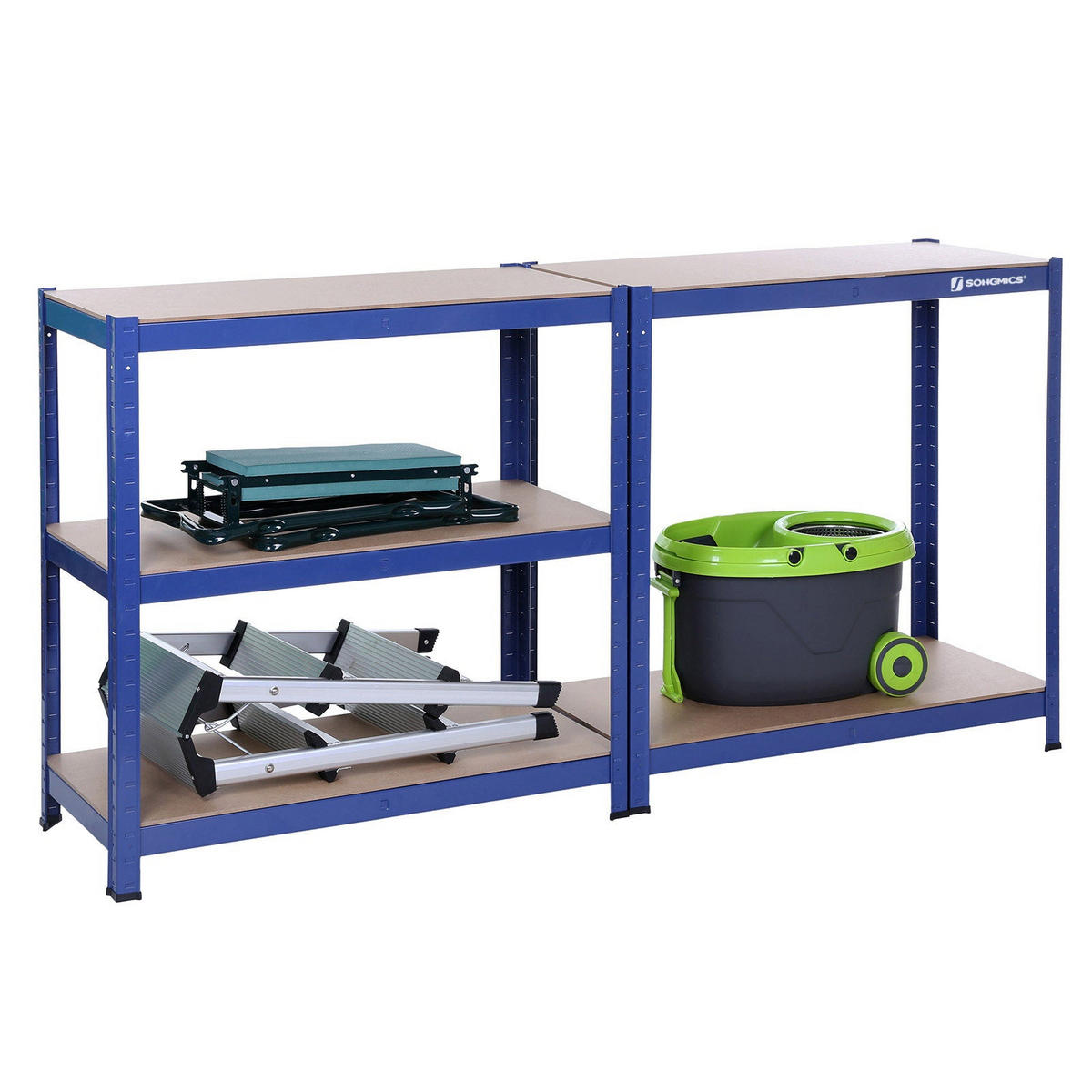 STANDREGAL - Blau, Metall (80/160/40cm) - Hansiro