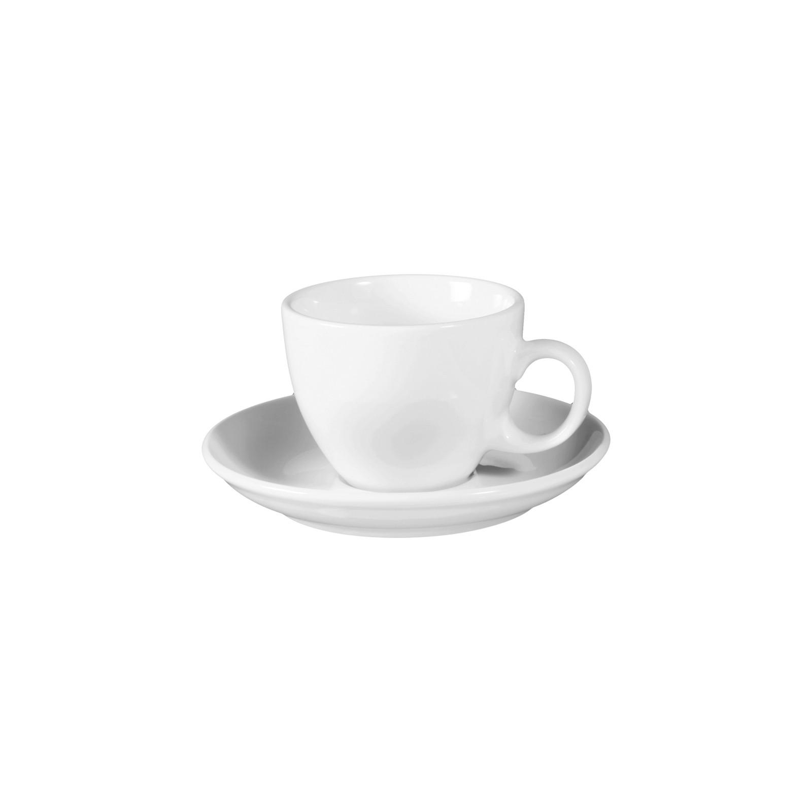 CAPPUCCINOTASSE MIT UNTERTASSE VIP. weiß 220 ml - Weiß, Keramik (0.22L) - Seltmann Weiden