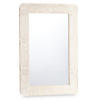 WANDSPIEGEL Mangoholz Lines&Curves 60/90 cm - Beige/Weiß, Holz (90/2/60cm) - Giftdecor