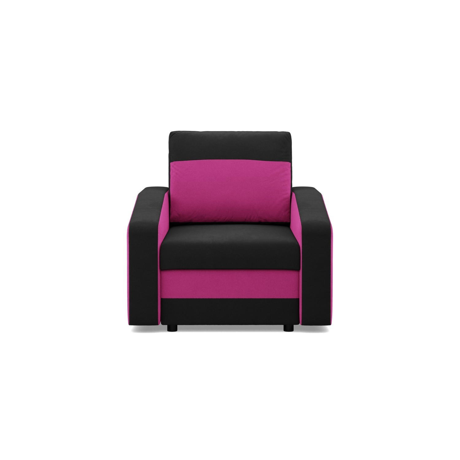LOUNGESESSEL ORION, BONELL, Schwarz + Rosa - Pink/Schwarz, Textil (83/92/92cm)