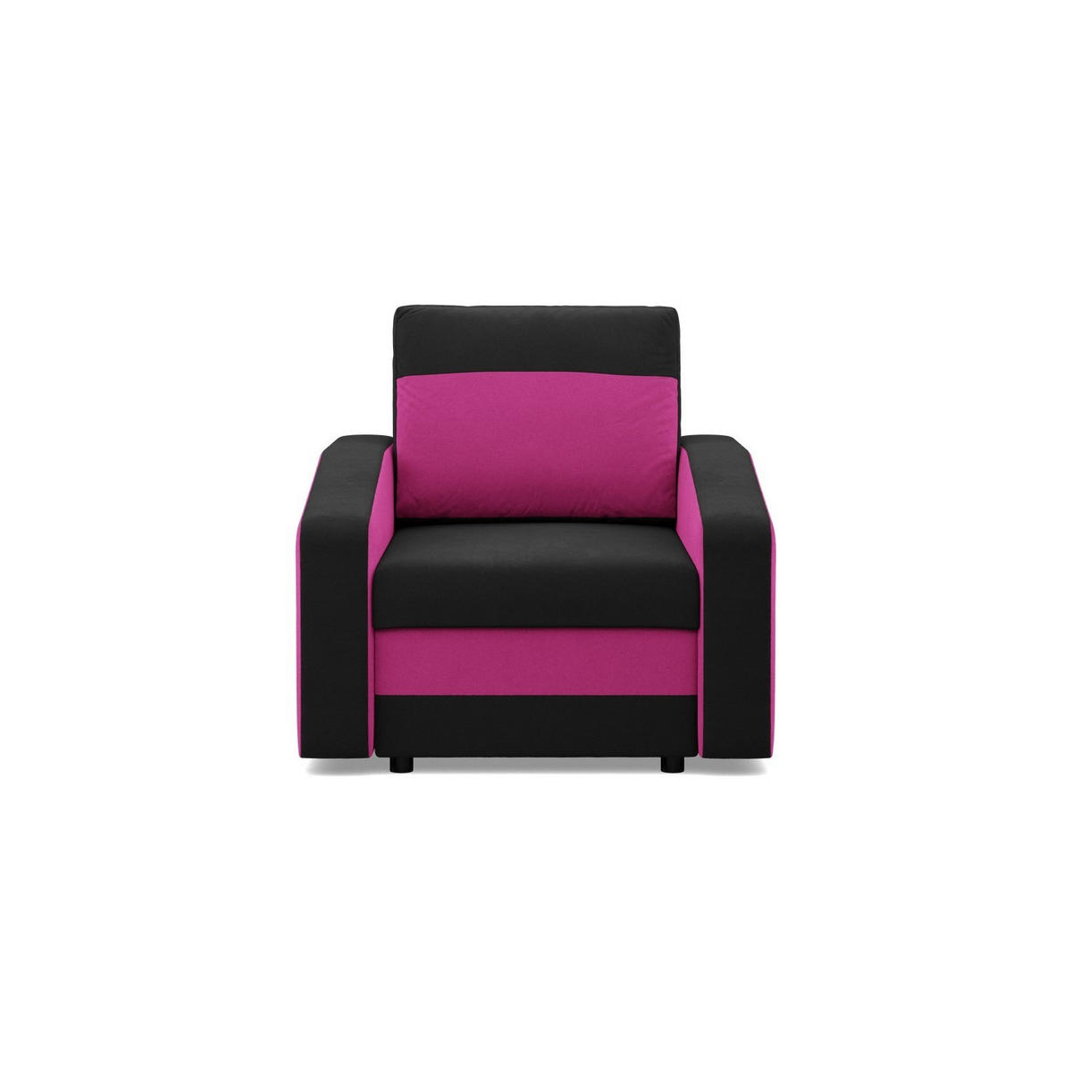 LOUNGESESSEL ORION, Schwarz + Rosa - Pink/Schwarz, Textil (83/85/92cm)