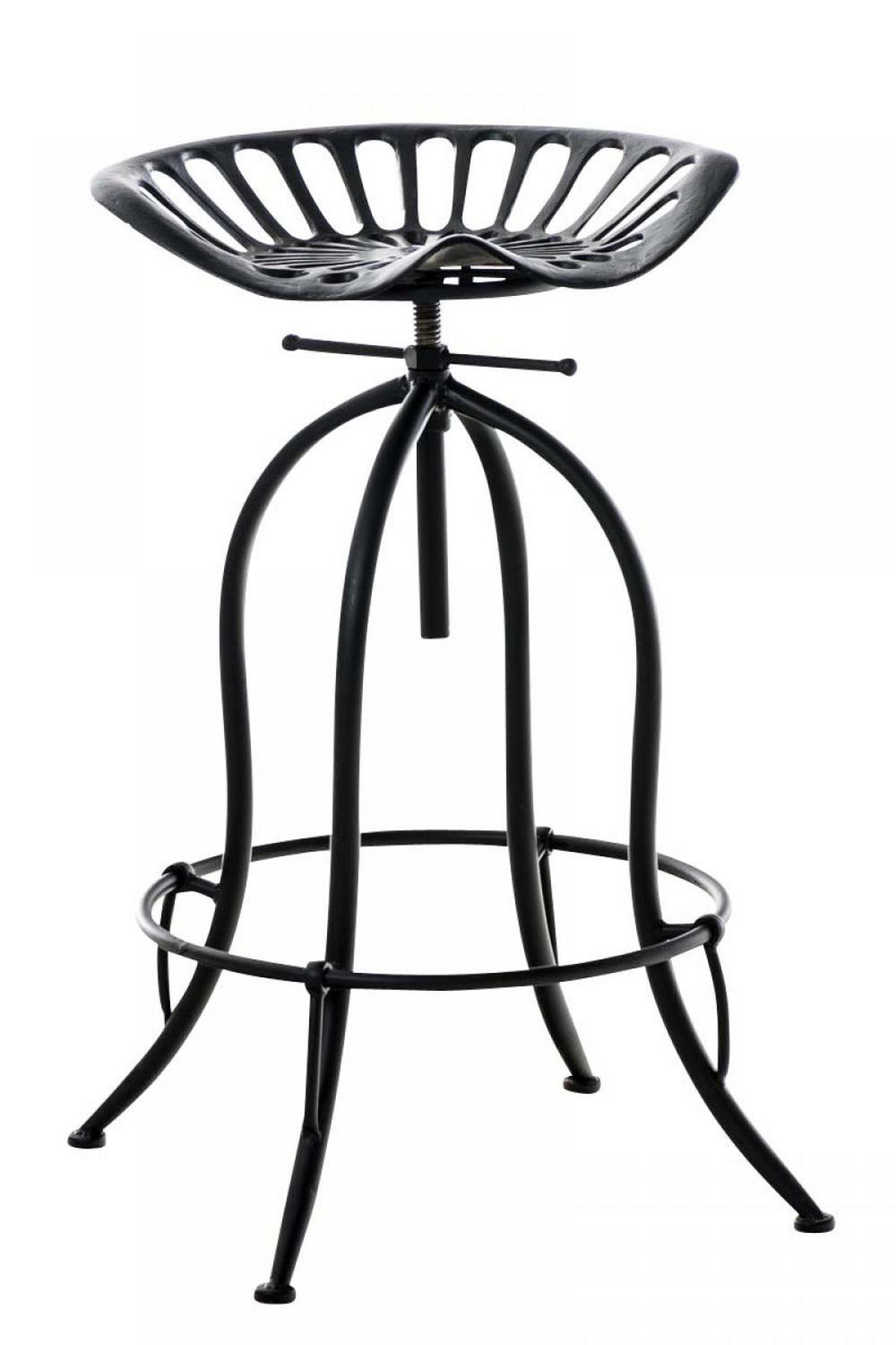 BARHOCKER Metall schwarz - Schwarz, Metall (43/74/43cm) - CLP