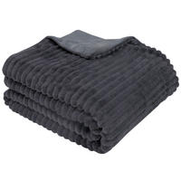 KUSCHELDECKE, 150 x 200 cm, 100% Polyester, Grau - Graphitfarben, Textil (150/200cm)