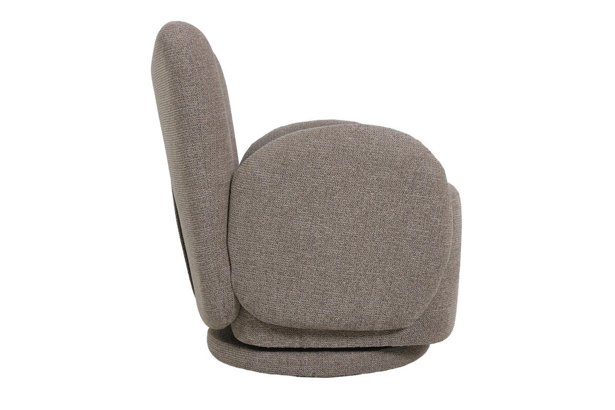 DREHSESSEL Verona, Webstoff, Beige - Beige, Textil (76/80/78cm) - dasmöbelwerk