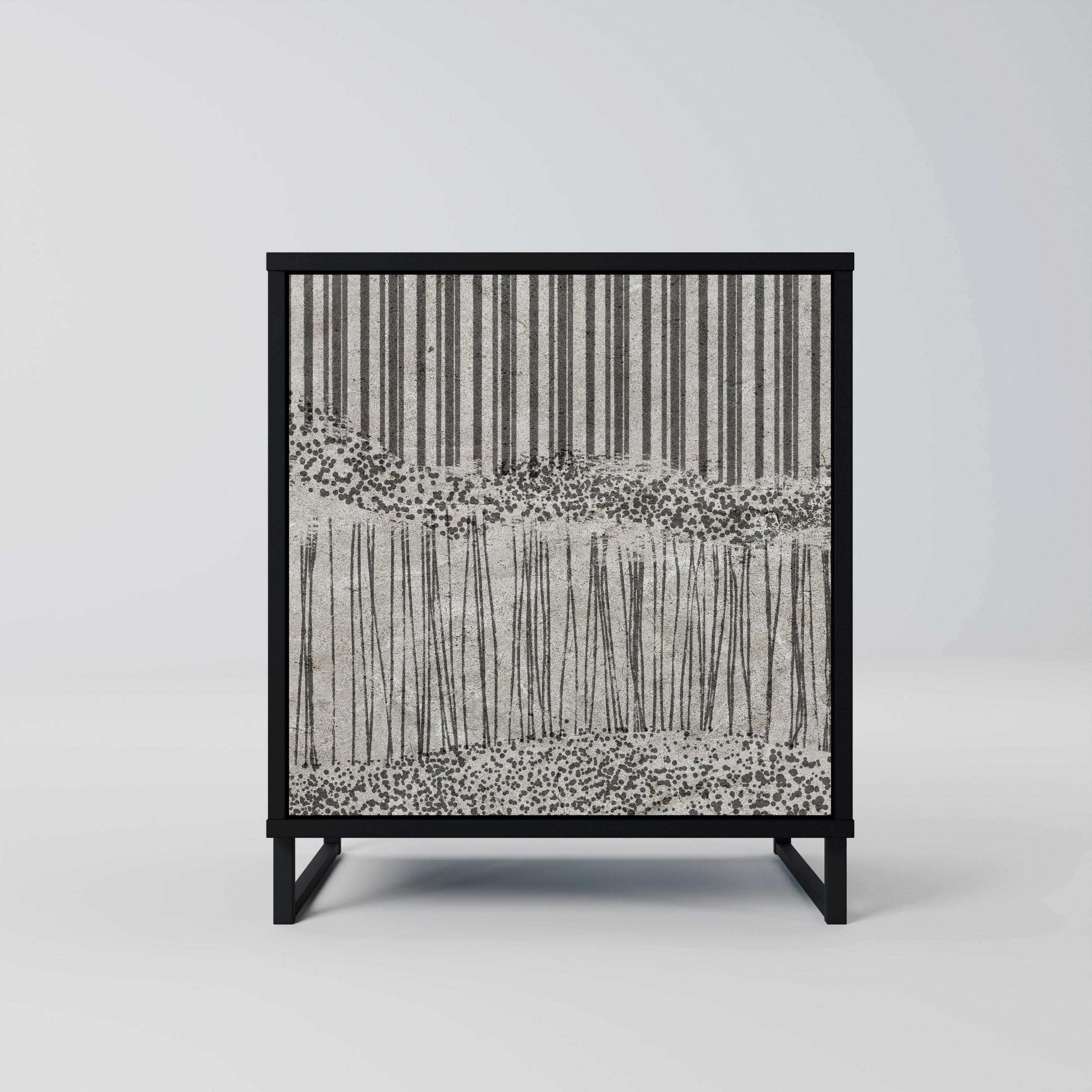 SpaceRebels Sideboard Schwarz 57.5x67.5x42 cm