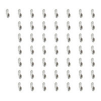 SEITENSTÜTZEN für Garderobenstange, Stahl, vernickelt 50er-set - Nickelfarben, Metall (20cm) - EMUCA