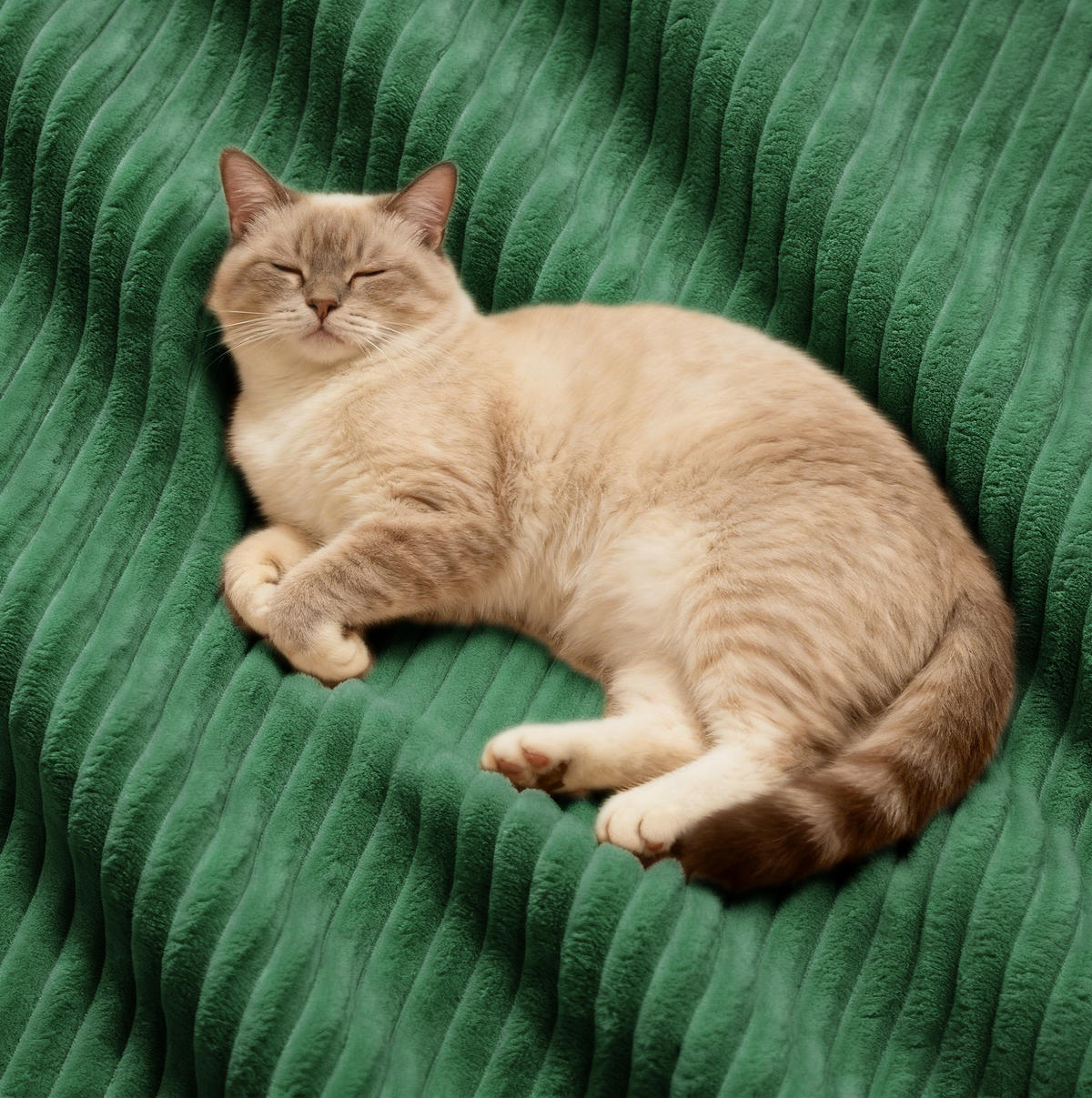 SOFA modular 4-Sitzer mit Chaiselongue Cord Grün - Grün, Kunststoff (177/382cm) - Meubliv