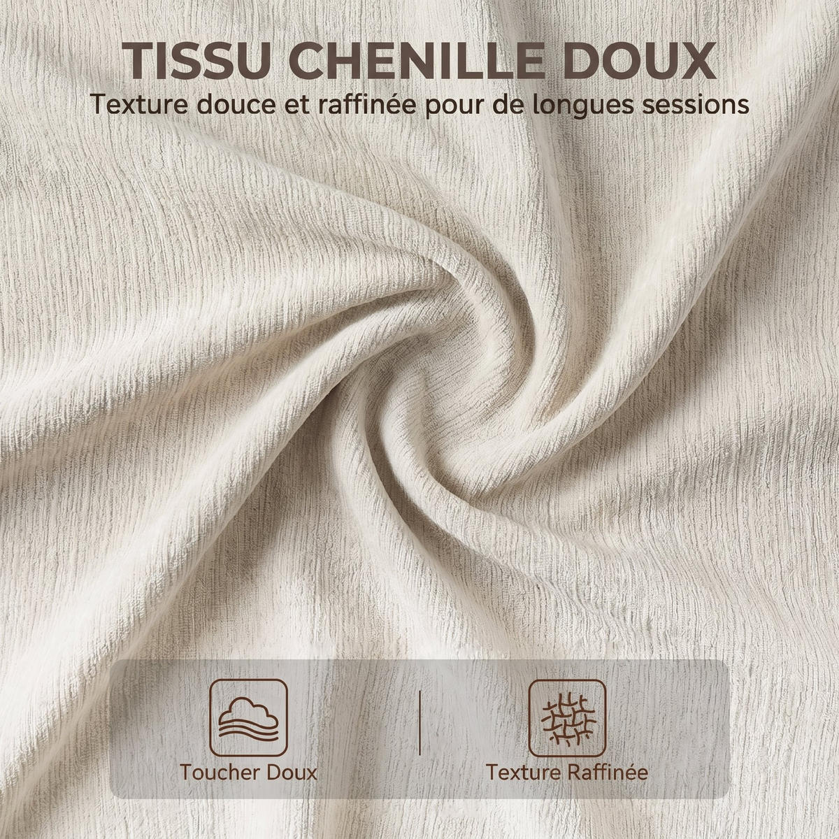 BÜROSTUHL Creme 69.0/68.0/117.0 cm - Creme, Textil (68/117/69cm)