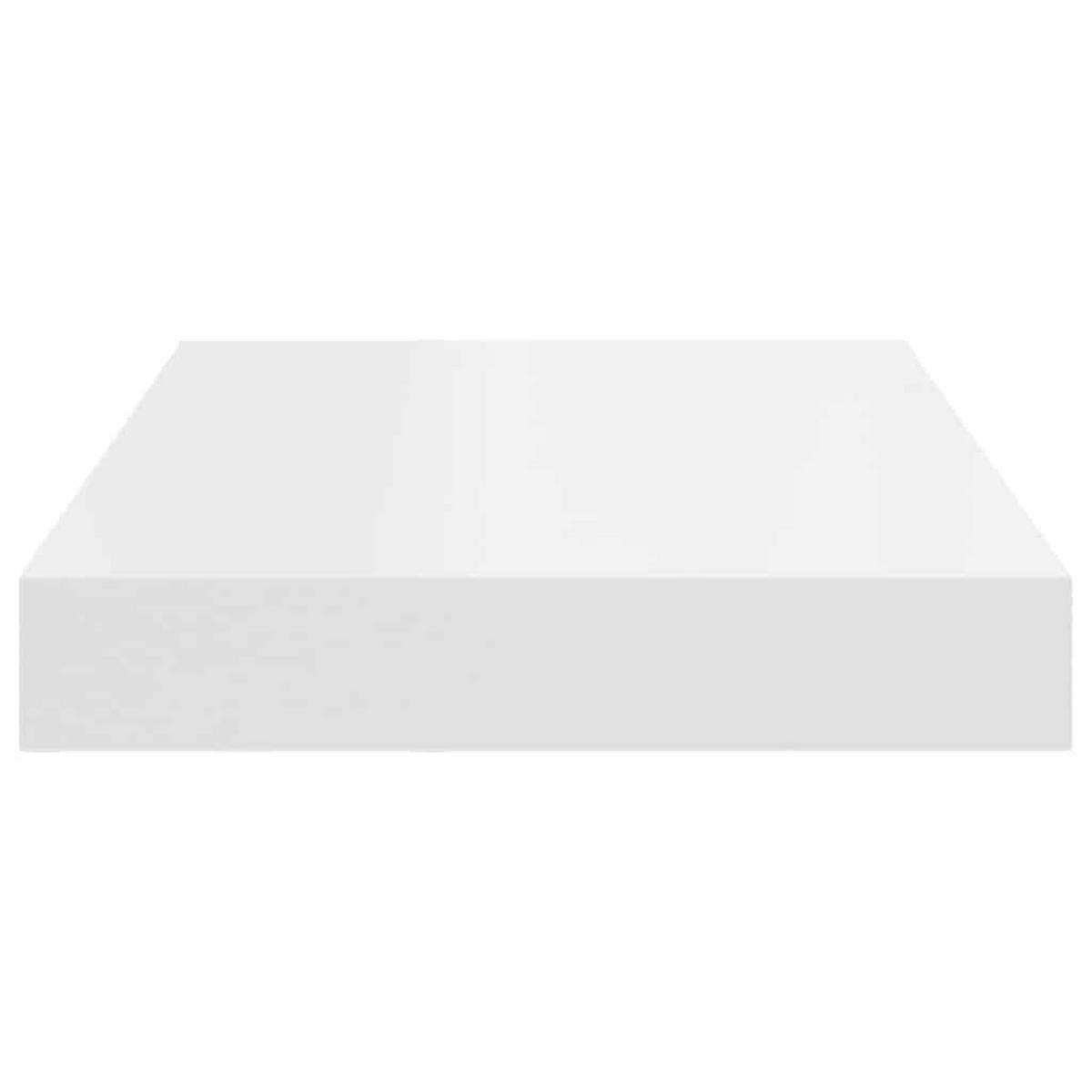 SCHWEBEREGAL Weiss 40/23/3.8 Cm Mdf - Weiß, Holzwerkstoff (40/3.8/23cm) - vidaXL