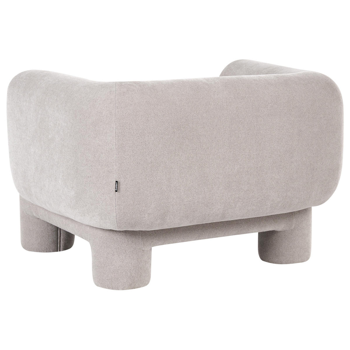 SESSEL Stoff Beige Hogbo - Beige, Textil (110/73/93cm) - Beliani