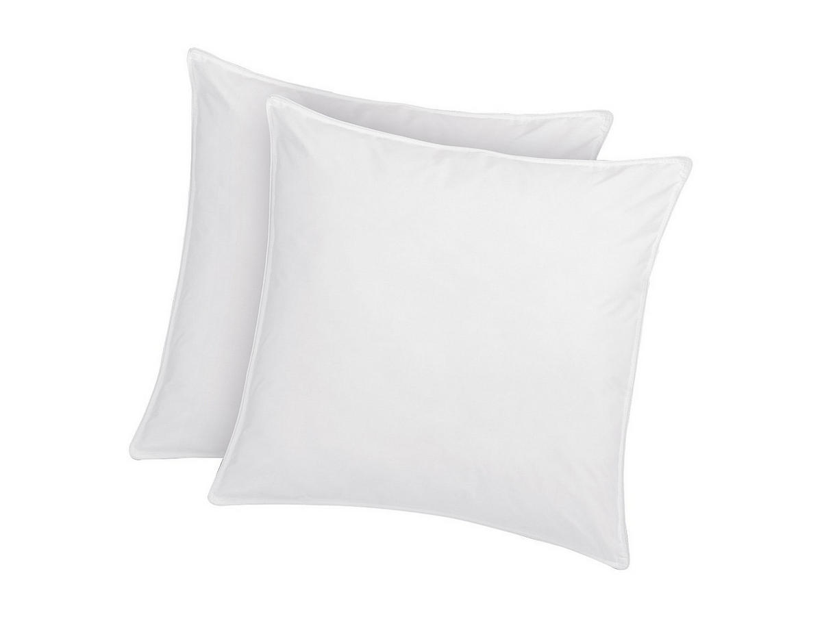 KOPFKISSEN milbenabweisend - 550 gr - 60 x 60 cm - Bauwolle - Weiß - AZYLIA - Weiß, Textil (60/60cm) - Vente-Unique