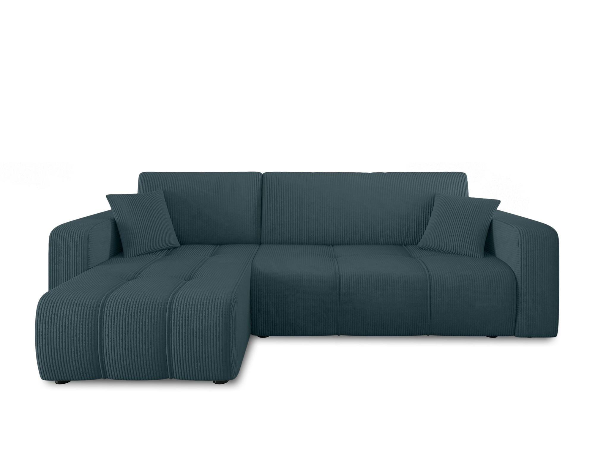 ECKSOFA Dagny Mit Schlaffunktion - Smaragdgrün, Holzwerkstoff/Textil (248/146cm) - Fun Möbel
