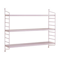 NÁSTĚNNÁ POLIČKA Strängnäs modulární - fialová, kov (60/50/15cm) - [en.casa]