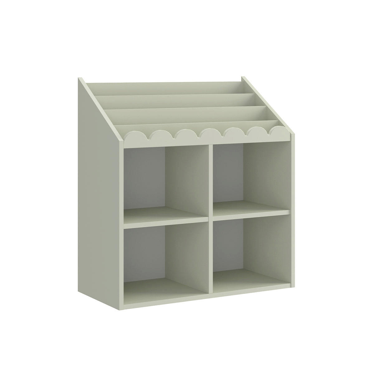 BÜCHERREGAL Book Nook Salbeigrün - Grün, Holzwerkstoff (71/76/33cm) - Petits-meubles