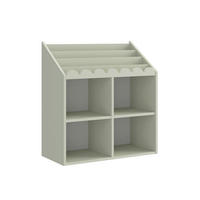 REGÁL NA KNIHY Book Nook Šalviovo zelená - zelená, kompozitné drevo (71/76/33cm) - Petits-meubles