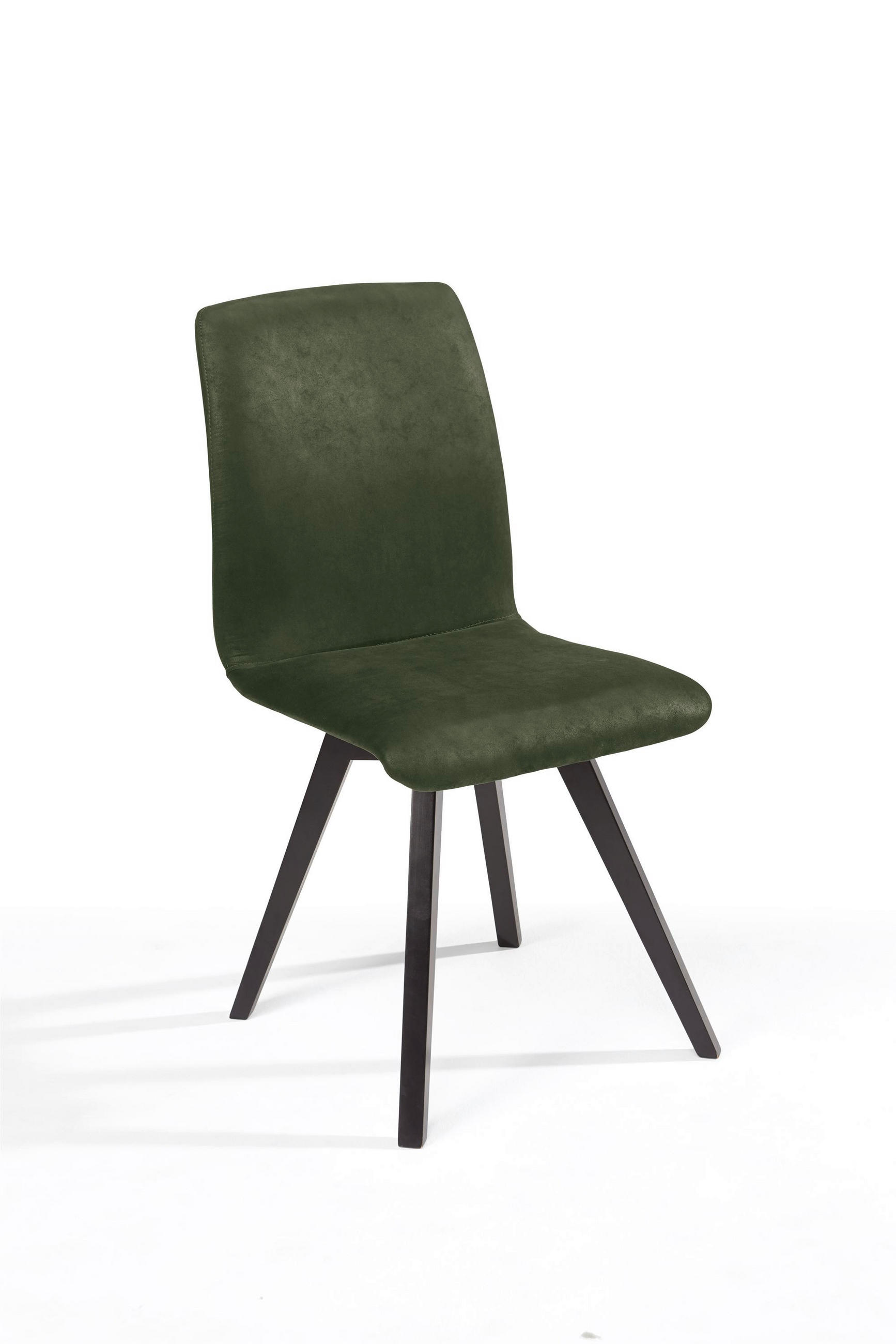 ESSZIMMERSTUHL 2er-Set Delfi 6 Buche+Microfaser Schwarz/Khaki - Dunkelgrün/Schwarz, Kunststoff (46/92/56cm) - 58aufmkessel