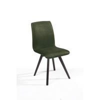 ESSZIMMERSTUHL 2er-Set Delfi 6 Buche+Microfaser Schwarz/Khaki - Dunkelgrün/Schwarz, Kunststoff (46/92/56cm) - 58aufmkessel