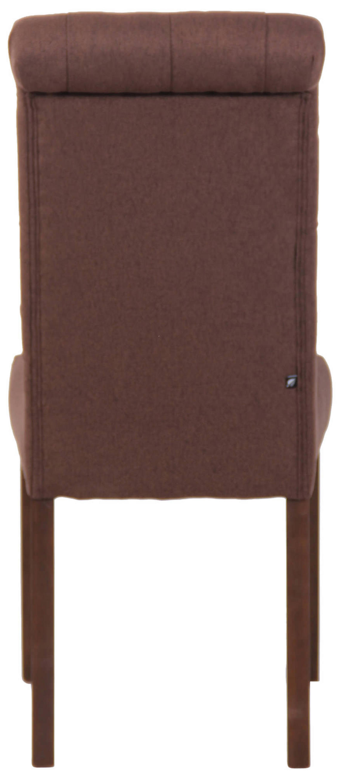 ESSZIMMERSTUHL Lisbon Stoff, Gestell Kautschukholz Braun Braun - Braun, Holz/Textil (45/98/63cm) - TPFLiving