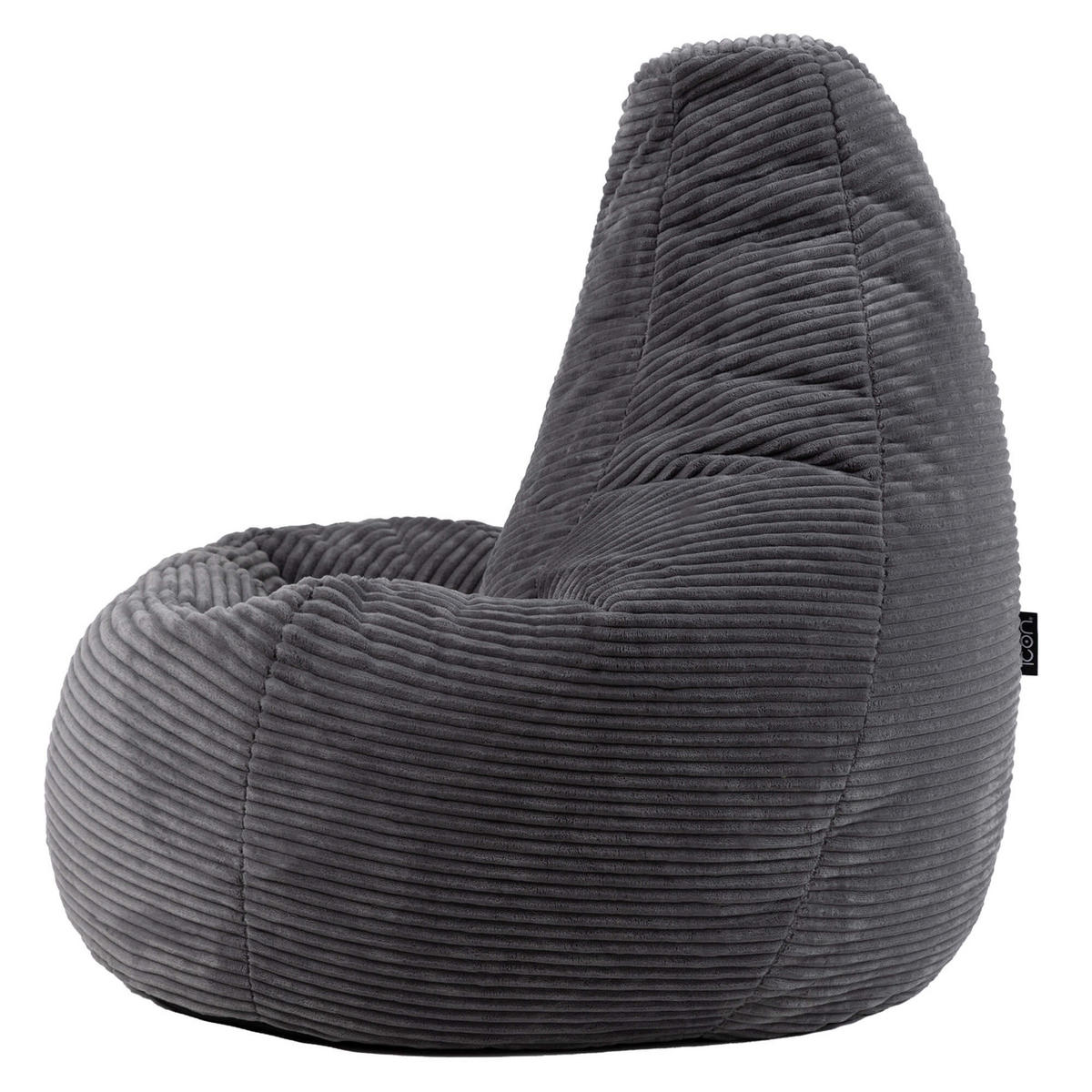 SITZSACK Dalton - Dunkelgrau, Kunststoff/Textil (90/73/84cm) - icon