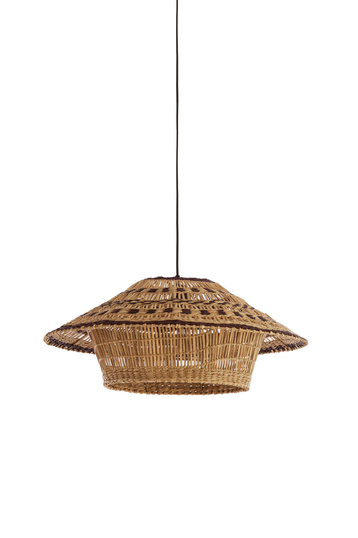 HÄNGELAMPE - Braun - 64/64/26 cm - Braun, Naturmaterialien (64/64/26cm) - Light & Living