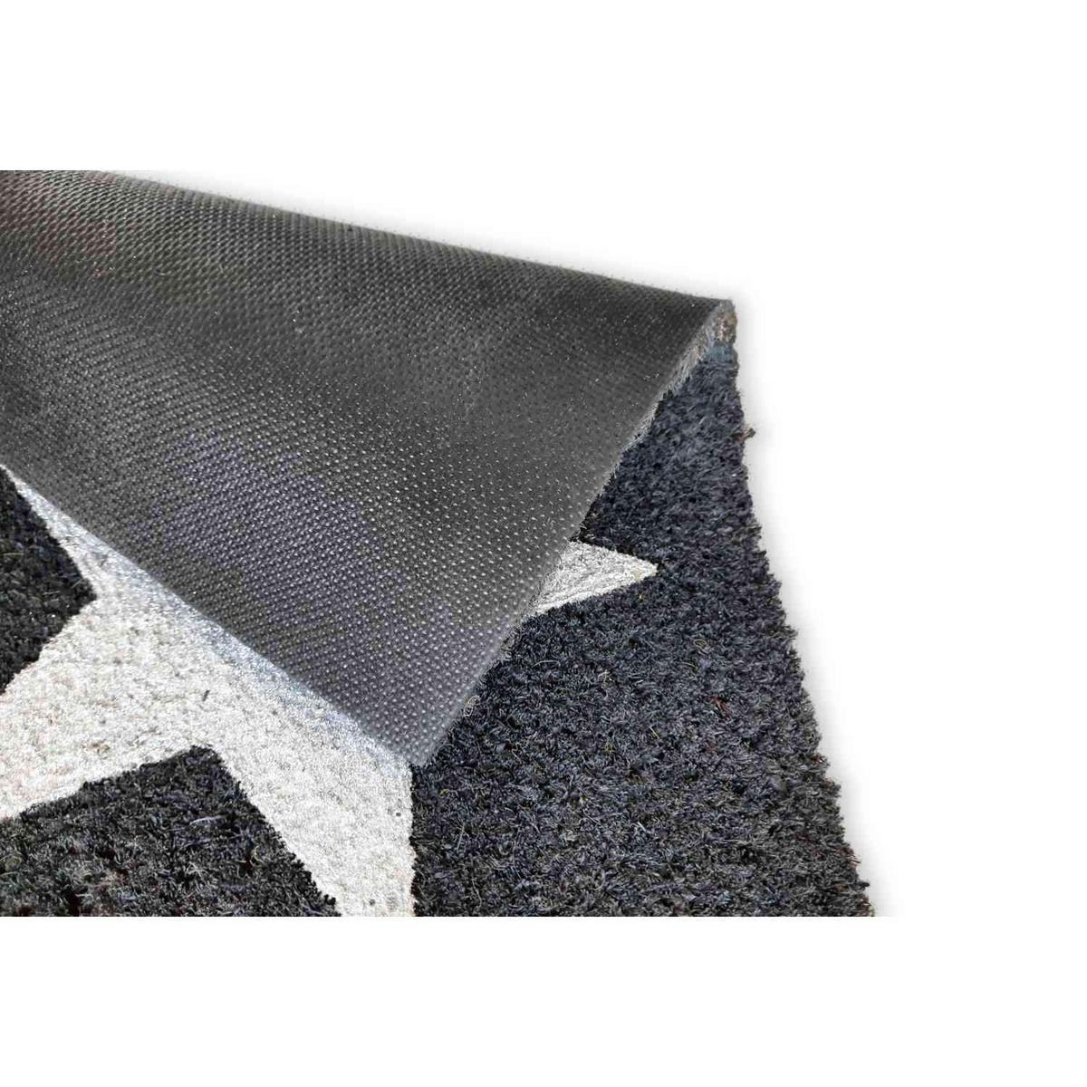 KOKOSMATTE MIT DESIGNAUFDRUCK COCO GLITTER - Silberfarben, Textil (40/60cm) - Astra
