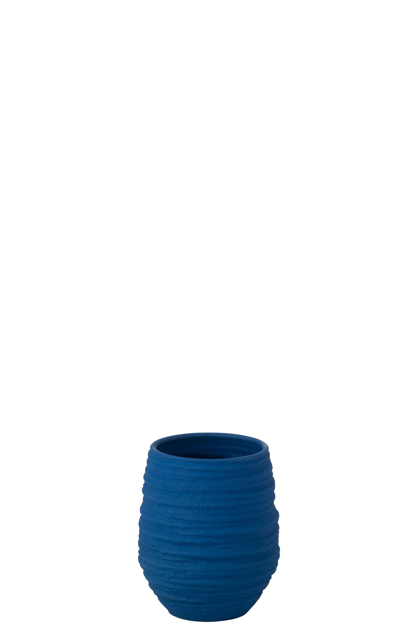 BLUMENTOPF FIESTA - Töpferei - Blau - S - Ø 17 cm - Blau, Keramik (17/23cm) - J-Line