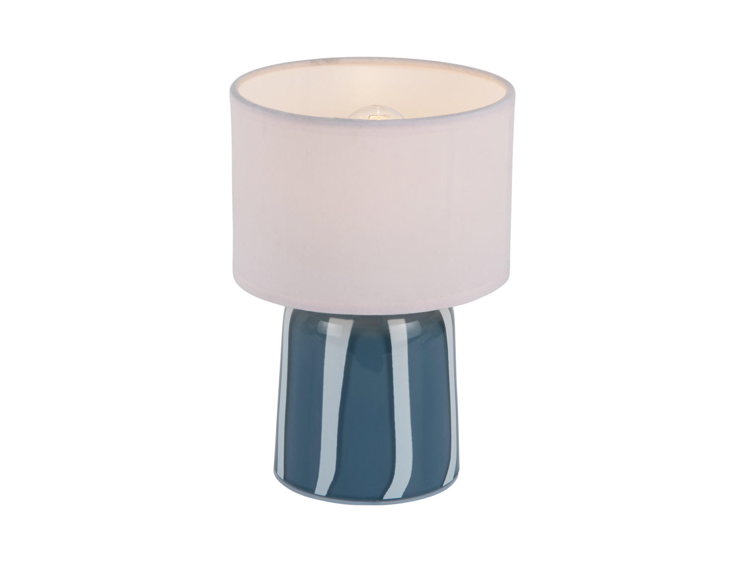 TISCHLAMPE Verano LED 13/13/20 cm - Blau, Glas (13/13/20cm) - Leitmotiv