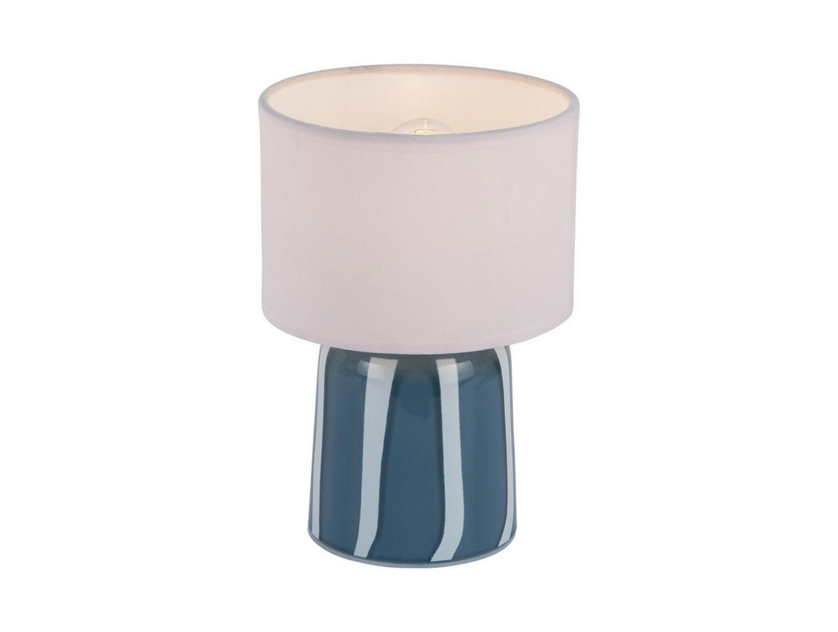 TISCHLAMPE Verano LED 13/13/20 cm - Blau, Glas (13/13/20cm) - Leitmotiv
