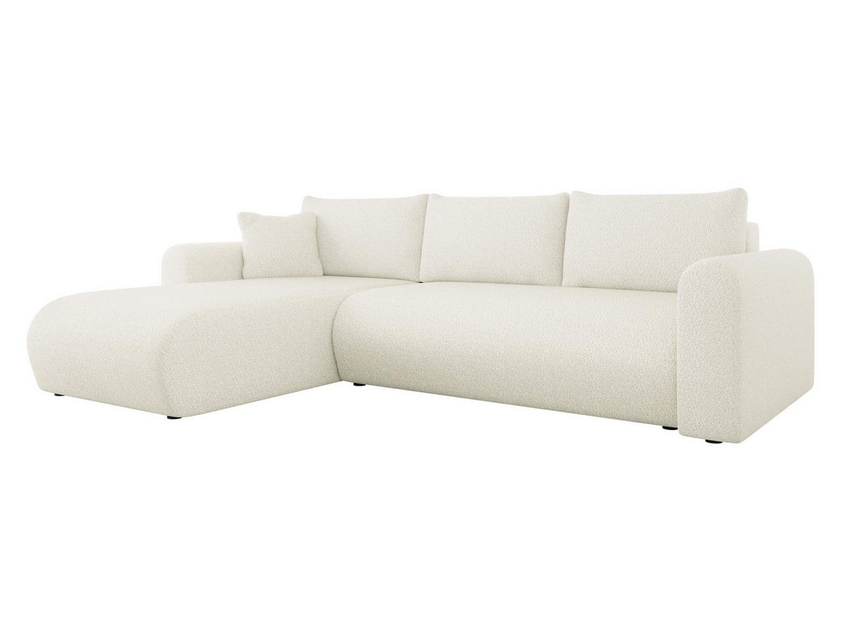 ECKSOFA Eliwo - Kaschmir/Schwarz, Holz/Textil (252/158cm) - MIRJAN24
