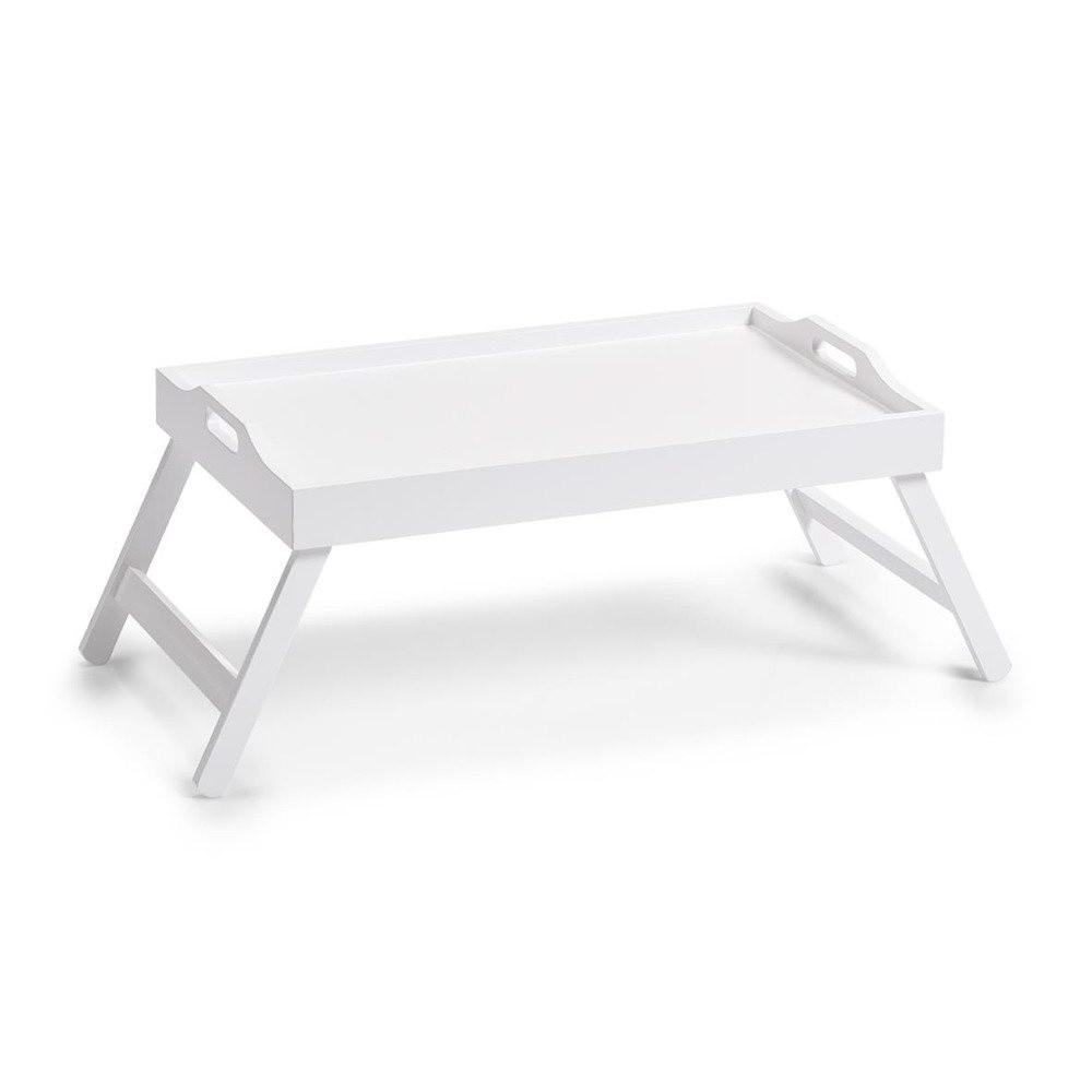 UNIVERSALTISCH mit klappbaren Beinen Weiß 56,5/35,5/27 cm - Weiß, Holzwerkstoff (35.5/27/56.5cm) - ZELLER